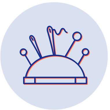 İğnelik. Web simgesi basit illüstrasyon