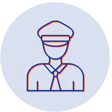 Güvenlik Teşkilatı simgesinin vektör çizimi