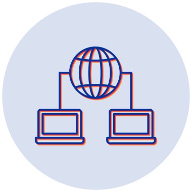 veri merkezi, dizüstü bilgisayar, küresel ağ, sunucu simgesi