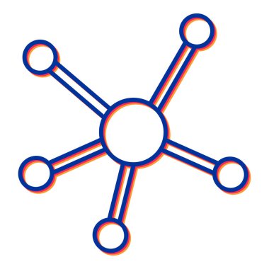 ağ bağlantı vektörü simgesi