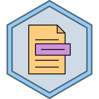 dosya biçimi simgesi, vektör illüstrasyonu