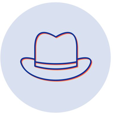 Şapka. Web simgesi basit illüstrasyon