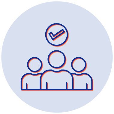 Partner simgesinin vektör illüstrasyonu