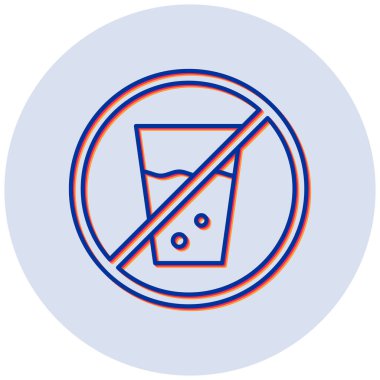 içecek simgesi yok, vektör illüstrasyonu