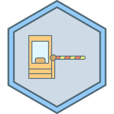 Bir inşaat simgesinin vektör illüstrasyonu