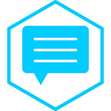 Konuş. Web simgesi vektör illüstrasyonu