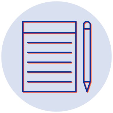 Belge. Web simgesi basit illüstrasyon