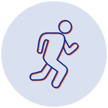 Çalışan adam simgesi vektör illüstrasyonu