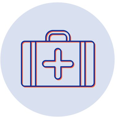 İlk yardım kiti vektör illüstrasyonu