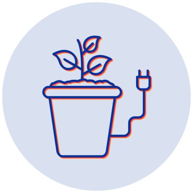 Bitki. Web simgesi basit tasarım