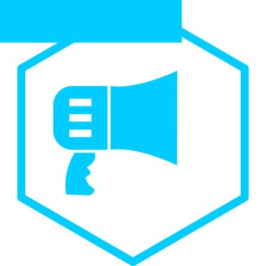 megafon simgesi, vektör illüstrasyonu