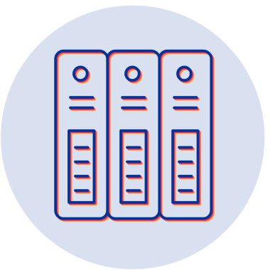 Arşiv simgesinin vektör illüstrasyonu