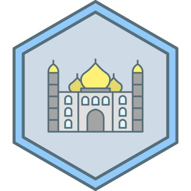 Cami. Web simgesi basit illüstrasyon