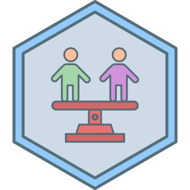 İnsan simgesinin vektör illüstrasyonu