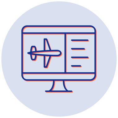 uçuş vektörü simgesi modern basit tasarım