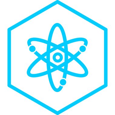 atom. Web simgesi basit illüstrasyon
