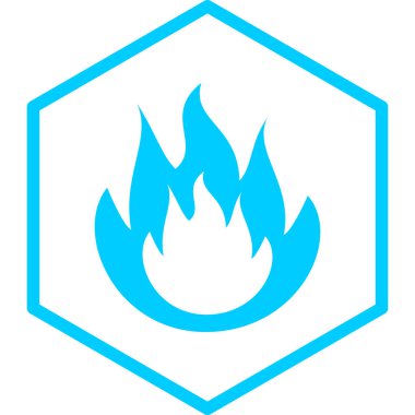 Alev simgesinin vektör illüstrasyonu