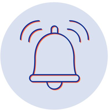 Bildirim simgesinin vektör illüstrasyonu