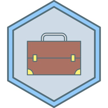 Çanta. Web simgesi basit illüstrasyon