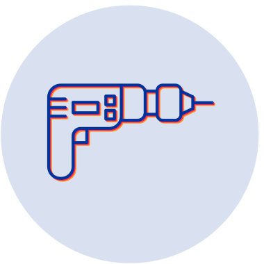 matkap simgesinin vektör illüstrasyonu