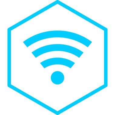 Kablosuz. Web simgesi basit illüstrasyon