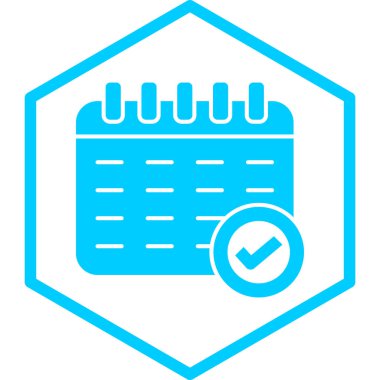 Takvim simgesi, vektör çizimi