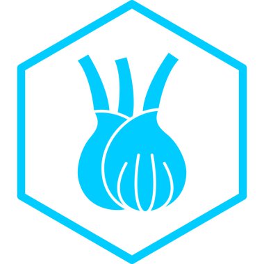 Soğan Simgesi vektör çizimi