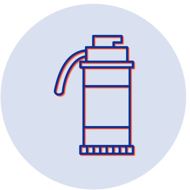 Duman Bombası simgesinin vektör illüstrasyonu