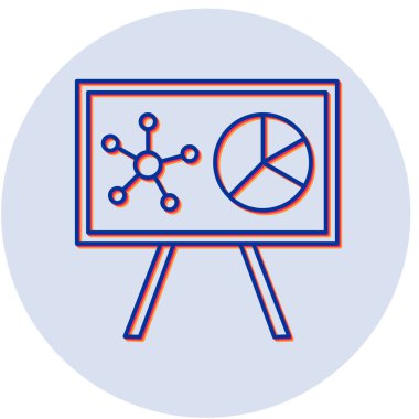 Sunum Simgesi Vektör illüstrasyonu