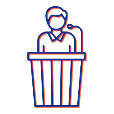 Çöp kutusu olan adam, vektör illüstrasyonu