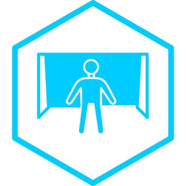 İşaretli bir adamın vektör çizimi