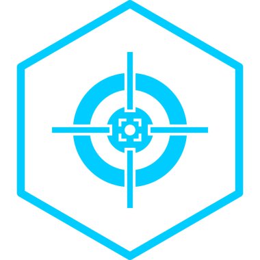 Hedef. Web simgesi basit illüstrasyon