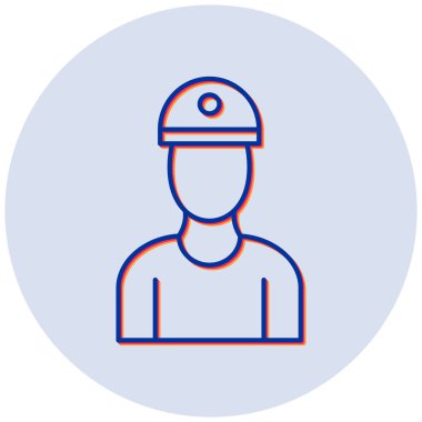 Bir insan simgesinin vektör illüstrasyonu