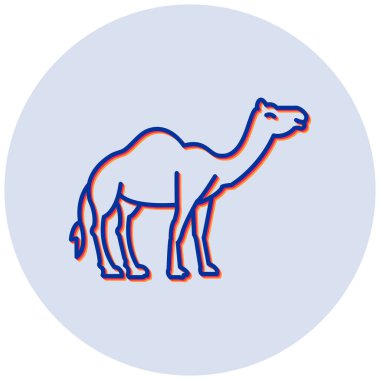 Deve ikonu vektör çizimi