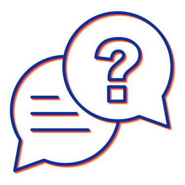 Konuşma baloncukları ikon vektör illüstrasyon tasarımı ile sohbet balonu