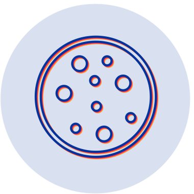 Krem Bisküvi simgesinin vektör çizimi