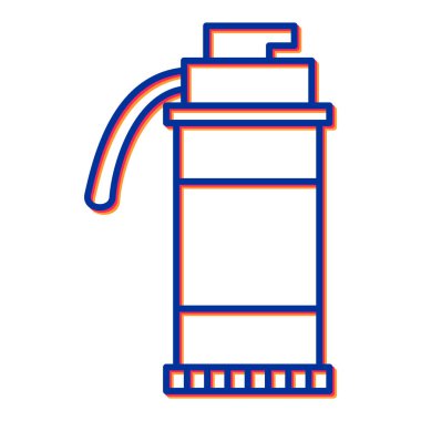 Su pompası simgesinin vektör illüstrasyonu
