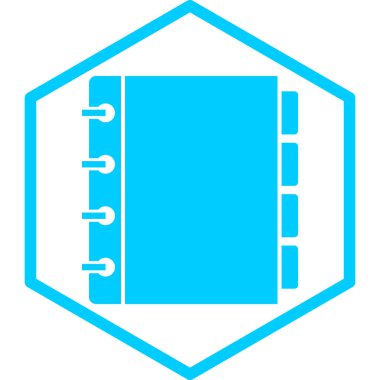 Not defteri simgesi, vektör illüstrasyonu