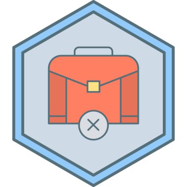 evrak çantası ikonu vektör illüstrasyonu