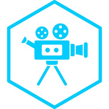 Film. Web simgesi basit tasarım