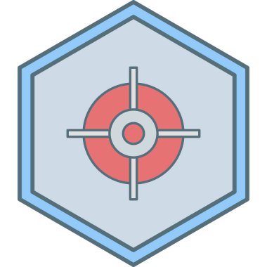 Hedef. Web simgesi basit illüstrasyon