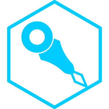 Boya. Web simgesi basit illüstrasyon