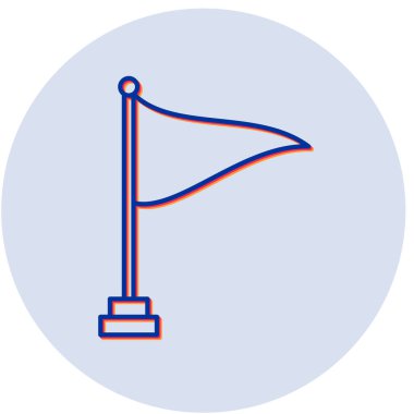 Bayrak. Web simgesi basit tasarım