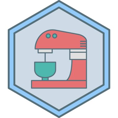 Mutfak. Web simgesi basit illüstrasyon