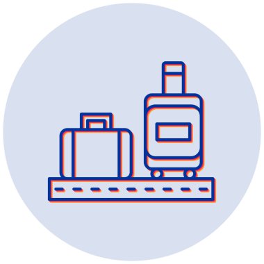 Havaalanı. Web simgesi basit illüstrasyon