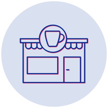 Dükkan. Web simgesi basit tasarım