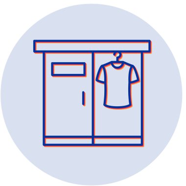 Değişim Odası simgesinin vektör illüstrasyonu