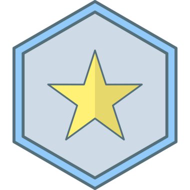 yıldız simgesi, vektör çizimi