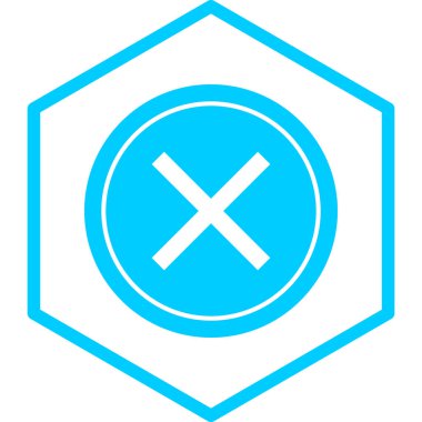 İptal et. Web simgesi basit illüstrasyon