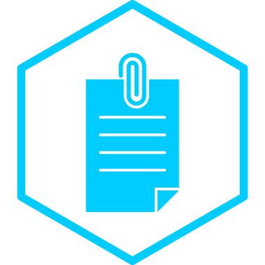 Belge. Web simgesi basit illüstrasyon